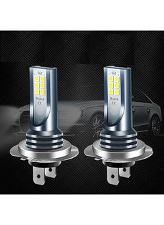 Buy 2 Pcs Car Headlight Bulbs, H7 Car Fog Bulb Kit High Low Beam Light 110W 30000LM Super Bright 6000K Headlight Replacement Bulbs in Saudi Arabia