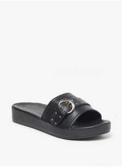 Buy Buckle Embellished Slide Sandals in UAE