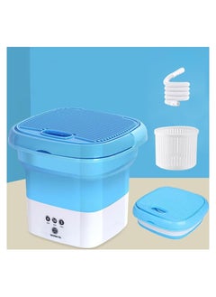 Buy Portable Washing Machine Mini Cool Cyber Foldable Washing Machine with Blue light sterilization, Small Handheld Washer for Baby Clothes Underwear in UAE