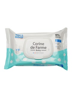 Buy Corine De Farme - Baby Fresh & Natural Wipes 70's in UAE