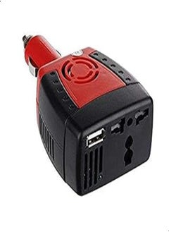 اشتري Portable Car Power Inverter USB Charger (150W DC 12v to AC 220v) في مصر