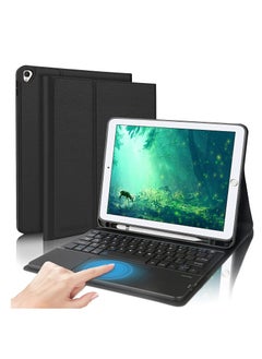 Buy Touchpad iPad 10.2 Keyboard Case, Keyboard case for iPad 9th Generation 2021 8th Gen 2020 7th Gen 2019 Air 10.5 3rd Gen iPad Pro 10.5 Wireless Detachable Bluetooth Keyboard Black in UAE