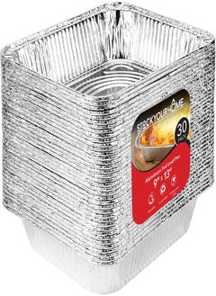 اشتري Aluminum Pans 9x13 Disposable Foil Pans (30 Pack) - Half Size Steam Table Deep Pans - Tin Foil Pans Great for Cooking, Heating, Storing, Prepping Food في مصر