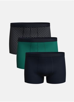 Buy Standard Fit Cotton Flexible Men's Boxer 3-Piece in Egypt