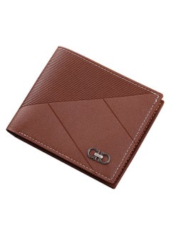 Buy Wallet for Men- Leather Wallet (Brown) in Saudi Arabia