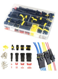 Buy Waterproof Automotive Electrical Connector Terminal 352 Pieces Set Boxed Xenon Lamp Harness Connector Plug Kit for Electrical Connector 1/2/3/4 Pin Connector in UAE