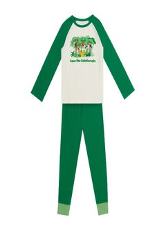 Buy Greentreat Boys Organic Cotton Loungewear Set in UAE