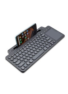 Buy Bluetooth Wireless Keyboard With Card Slot Bracket With Touchpad in UAE