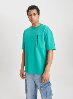 Buy Oversize Fit Crew Neck Printed T-Shirt in UAE
