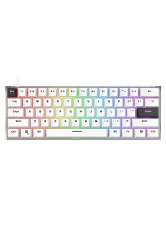 Buy Fantech MK857 MAXFIT61 Frost Modular Mechanical Keyboard - White in UAE