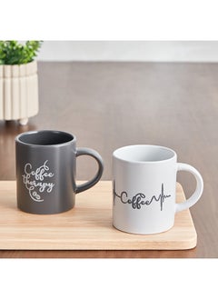 Buy Atlanta 2-Piece Coffee Therapy Mug Set 330 ml in Saudi Arabia