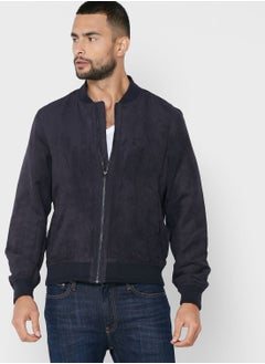 Buy Suede Effect Bomber Jacket in UAE