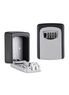 اشتري Outdoor Key Storage Box, 4 Digits Metal Safe, Key Safe Storage Lock Box, Outdoor Wall Mounted Organizer في السعودية