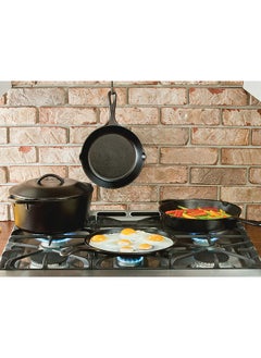 اشتري Lodge Seasoned Cast Iron Piece Bundle 5 Piece Black L5HS3 في الامارات