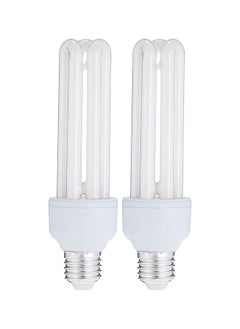 Buy 2-Piece Energy Saver T4 Clfi Energy Saver 23W Screw Base E27, 1380 Lm Cool Day Light 6500K Bulb in UAE