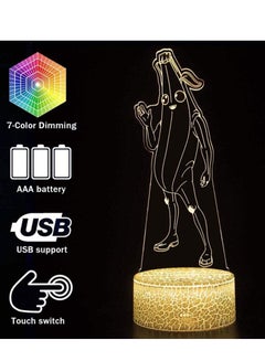 Buy Peely Model 3D Magic Lantern Decoration Multicolor Night Light Perfect As A Gift in UAE