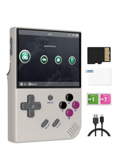 اشتري RG35XX Plus Linux Handheld Game Console, 3.5'' IPS Screen, Pre-Loaded 6900 Games, 3300mAh Battery, Supports 5G WiFi Bluetooth HDMI and TV Output (64GB, Grey) في السعودية