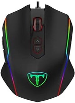 اشتري T-Dagger Sergeant TGM202 RGB Gaming Mouse - 4,800 DPI - 7 Programmable Buttons - Software Support في مصر