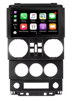 اشتري Android Screen For Jeep Wrangler Unlimited 3 JK 2008 2009 2010 4GB RAM Support Apple Carplay Android Auto Wireless QLED Touch Screen DSP Bluetooth AHD Camera Included في الامارات