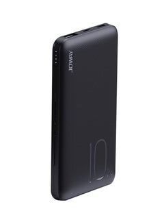 Buy JP288 10000mAh Power Bank Fast Charge QC3.0 22.5W with LED Indicator and Micro USB/ Type-C Input Black in UAE