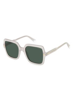 Buy Women's Polarized Square Shape Acetate Sunglasses PLD 4165/S/X GREEN 50 - Lens Size: 49.7 Mm - Grey in Saudi Arabia