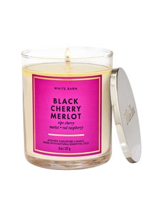 Buy Black Cherry Merlot Signature Single Wick Candle in Saudi Arabia