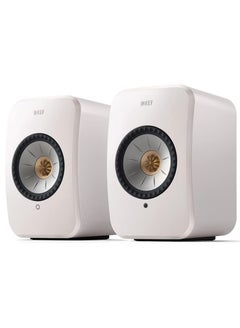 اشتري KEF LSX II - Wireless Bookshelf Speakers, White | Active Speakers | TV | PC | Gaming | HDMI - (Mineral White), USB في الامارات