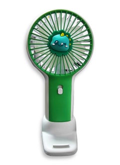 اشتري Portable Mini Fan USB Rechargeable Cute 1.5W Small Electric Fan For School  ( Green ) في مصر