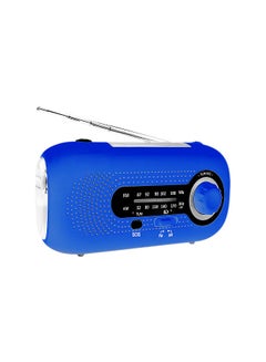 Buy Wind Up Solar Radio SOS Alarm AM/FM Emergency Solar Radio Crank Powered Radio with Rechargeable Battery 4 Modes Flashlight Headphone Jack USB Port for Outdoor Camping Hiking in UAE