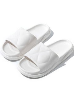 Buy New anti slip flat bottom slippers white in Saudi Arabia