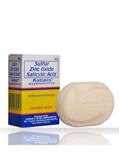 Buy Katialis Sulfur Zinc Oxide Salicylic Acid Antifungal Soap 90grams in UAE