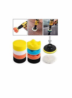 Buy Car Foam Drill 3-Inch Buffing Pad,11 Pcs Polishing Pads Kit,Car Buffer Polisher Kit for Polishing,Waxing,Sealing Glaze in UAE