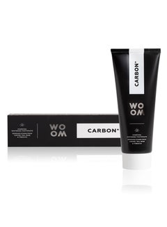 Buy WOOM CARBON Black Whitening Toothpaste with Charcoal, Premium EU Quality, Spain, 75 ml in UAE