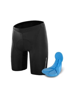 Buy Cycling Shorts With 3D Breathable Gel Pad Black -L in UAE