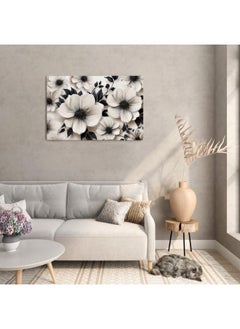 Buy Dark Flower Printed Canvas wall art 60x40 in Egypt