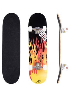 Buy Skateboard - Skateboards for Beginners 80 x 20cm Complete Standard Skateboard for Girls and Boys, 7 Layer Maple Double Kick Concave Skateboard for Kids and Adults in Saudi Arabia