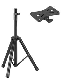 Buy Universal Speaker Stand Mount Holder Heavy Duty Tripod w/Adjustable Height from 99cm to 155cm Easy Mobility Safety Pin and Knob Tension Locking for Stability in Saudi Arabia