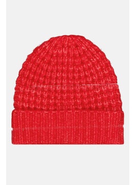 اشتري Women Knitted Beanie Hat, Red في الامارات