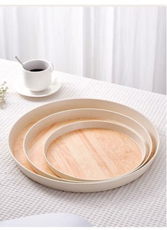 Buy Set of 3 melamine trays for serving tea and coffee in UAE