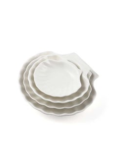 اشتري Ivory Porcelain Shell Dish 17.5 cm في الامارات