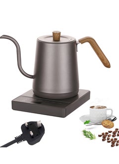 اشتري Electric Gooseneck Kettle, 900ml Ultra Fast Boiling Hot Water Kettle, Stainless Steel Electric Kettle, Automatic Temperature Control and Constant Temperature, 1000W Rapid Heating في السعودية