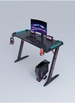 Buy Ergonomic Gaming and Computer Desk with LED Lights and USB port 100 CM in UAE