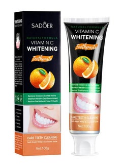 Buy VITAMIN C WHITENING TOOTHPASTE ORAL CLEANING CARE GUMS TEETH ORAL CARE TOOTHPASTE 100 g in UAE