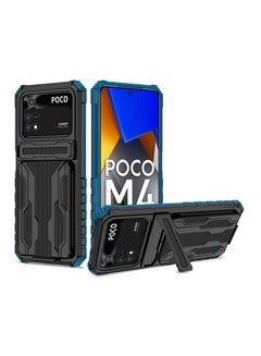 Buy Shockproof Protective Cases Cover Compatible for Xiaomi Poco m4 Pro 4G Blue in Saudi Arabia
