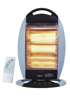 Buy Flexy 1200 Watts 3 Heat Level Portable Halogen Room Heater With Remote Timer 180 Degree Oscillation in UAE