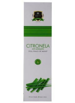 اشتري Mosquito Repellent Citronella Incense Sticks, Made with Natural Plant Based Ingredients, Citronella Oil, Lemongrass Oil, Rosemary Oil, Sticks 50 Pieces Per Box- DEET Free في الامارات