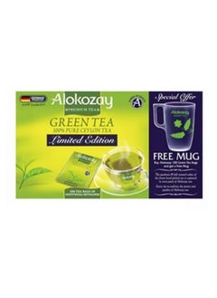 Buy Premium Green Tea 100 Tea Bags With Mug 200 grams in UAE