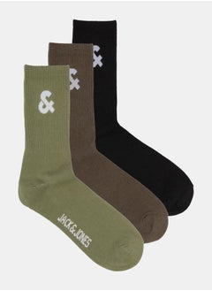 اشتري Pack of 3 - Logo Detail Tennis Socks في السعودية