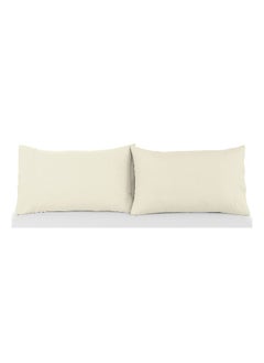 Buy Retreat 2-Piece Pillow Case Set 50X90Cm - Cream in UAE