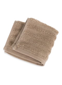 Buy Wave Zero Twist Face Towel Linen - 550Gsm 30X30Cm in UAE